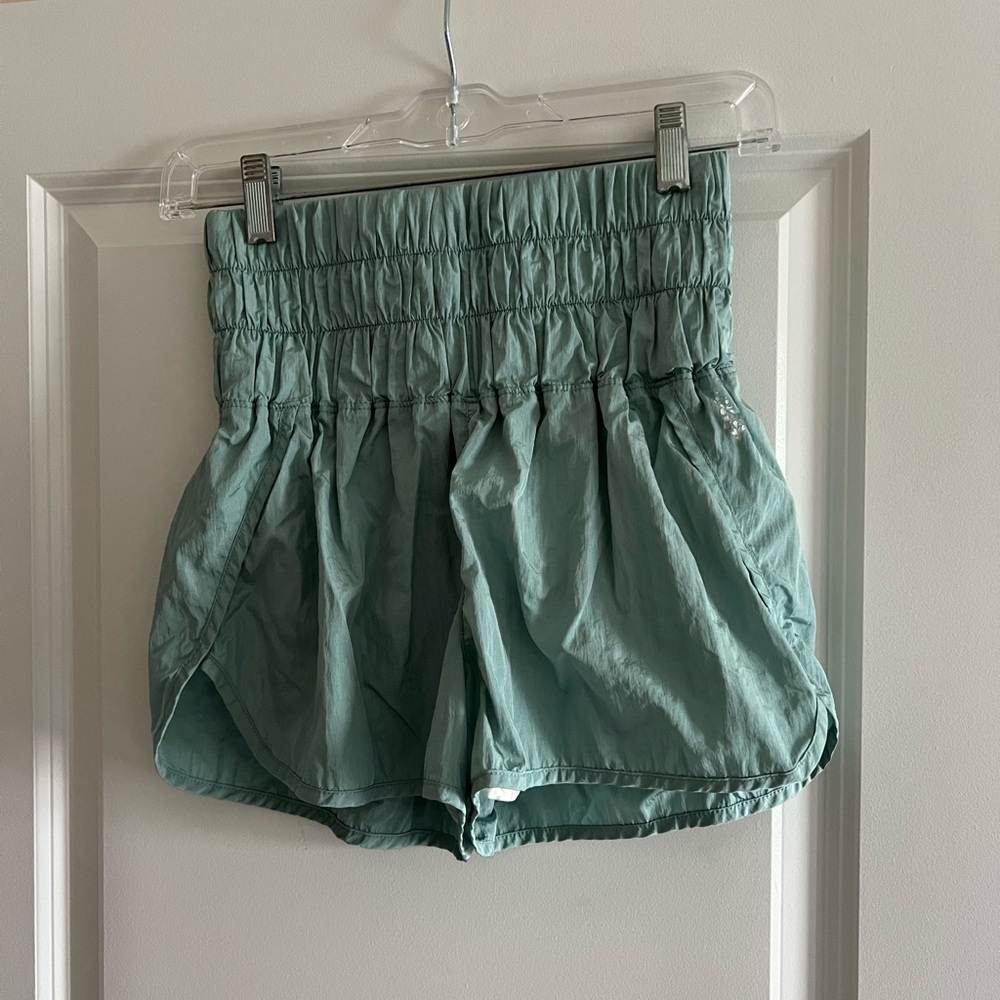 FP Movement The Way Home shorts. Size Small. Light blue/emerald color